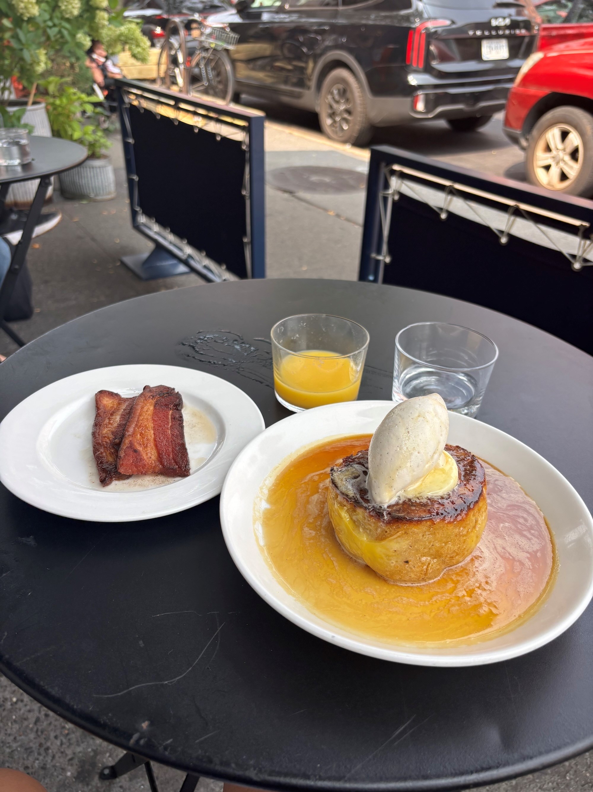 French toast and bacon at Sailor in Fort Greene.