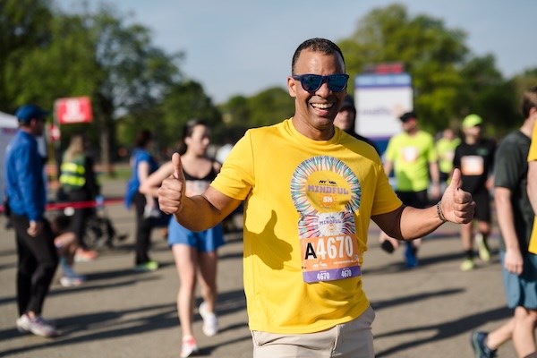 Rob Simmelkjaer at the NYRR Mindful 5K in Queens.