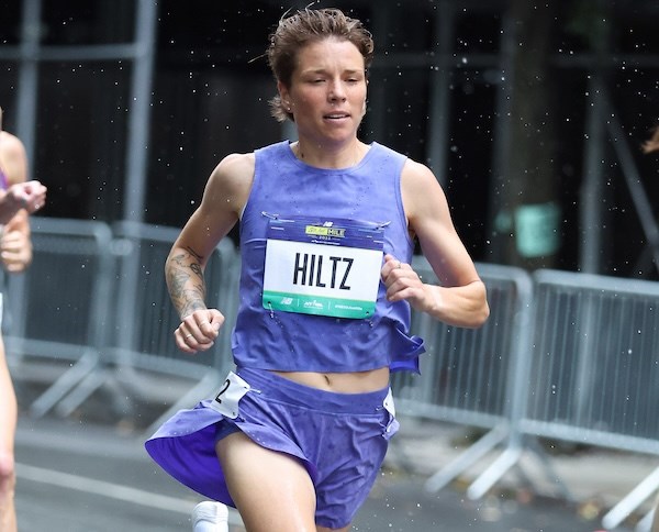 Nikki Hiltz at the Fifth Avenue Mile.