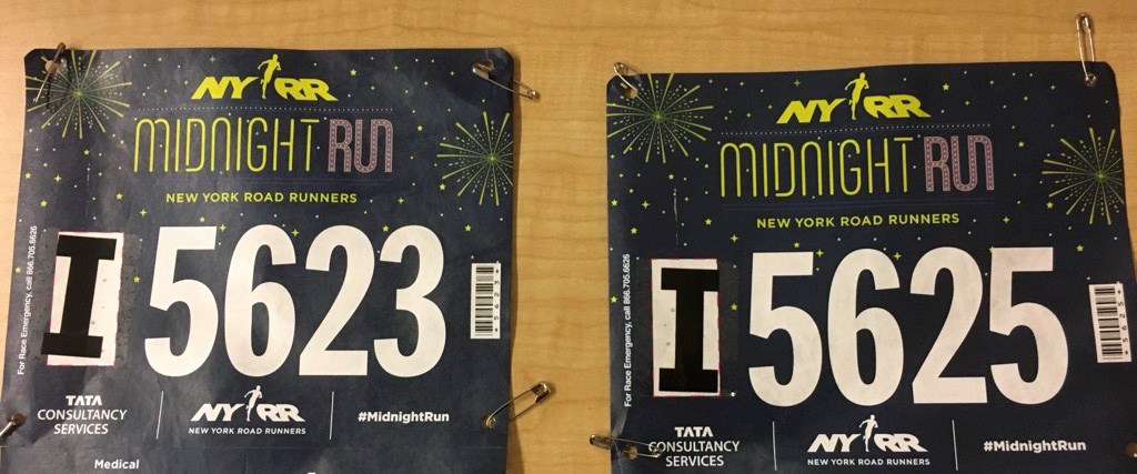 Bibs from the 2016 Midnight Run