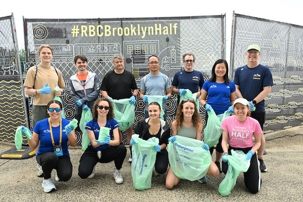 Plogging event at the RBC Brooklyn Half Pre-Party 
