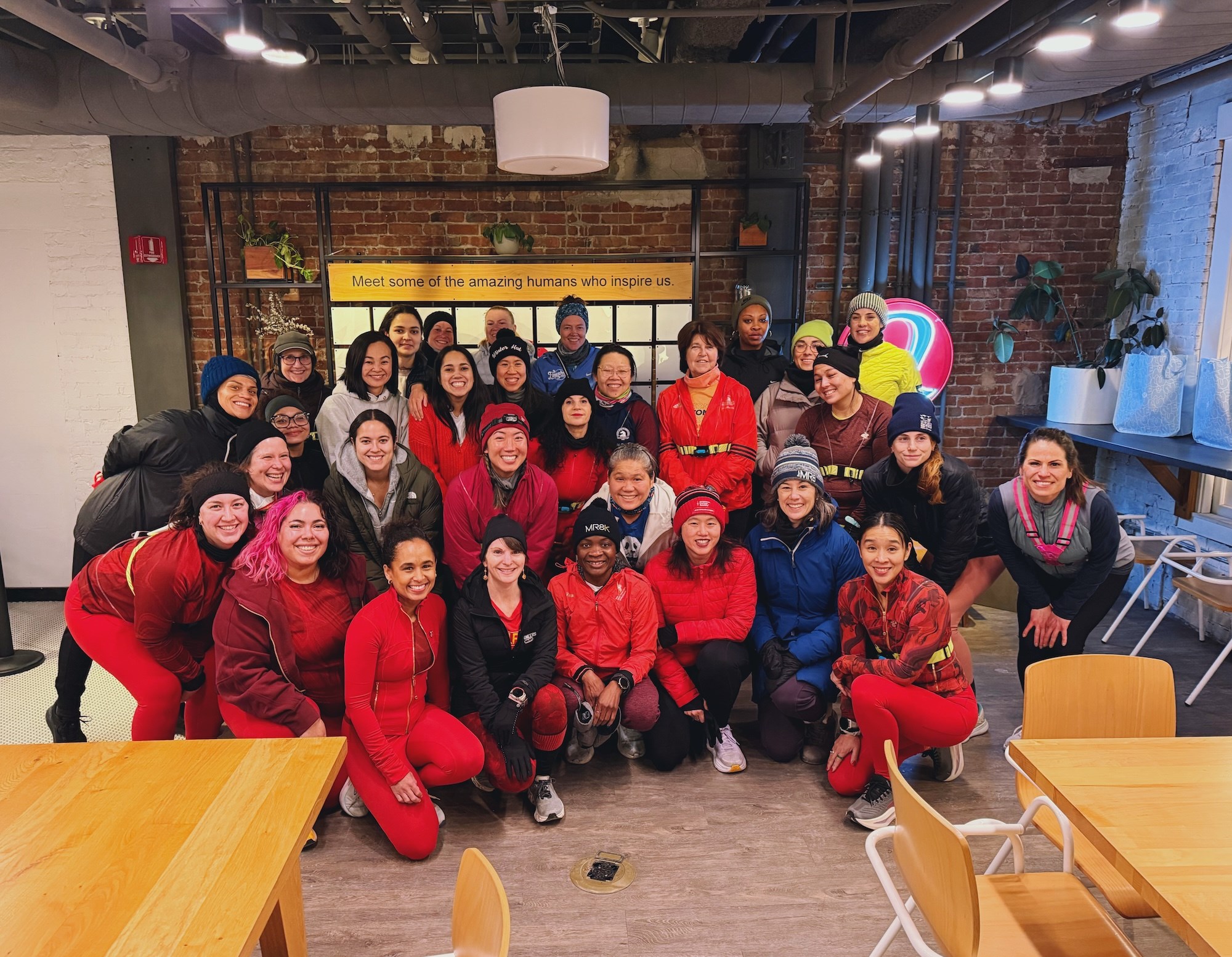 Running tour group shot