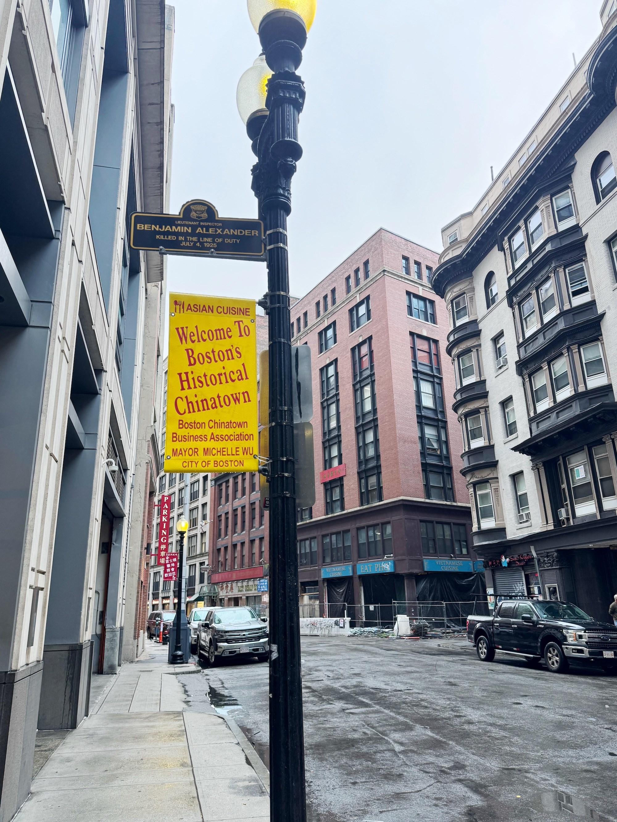 Boston Chinatown welcome sign