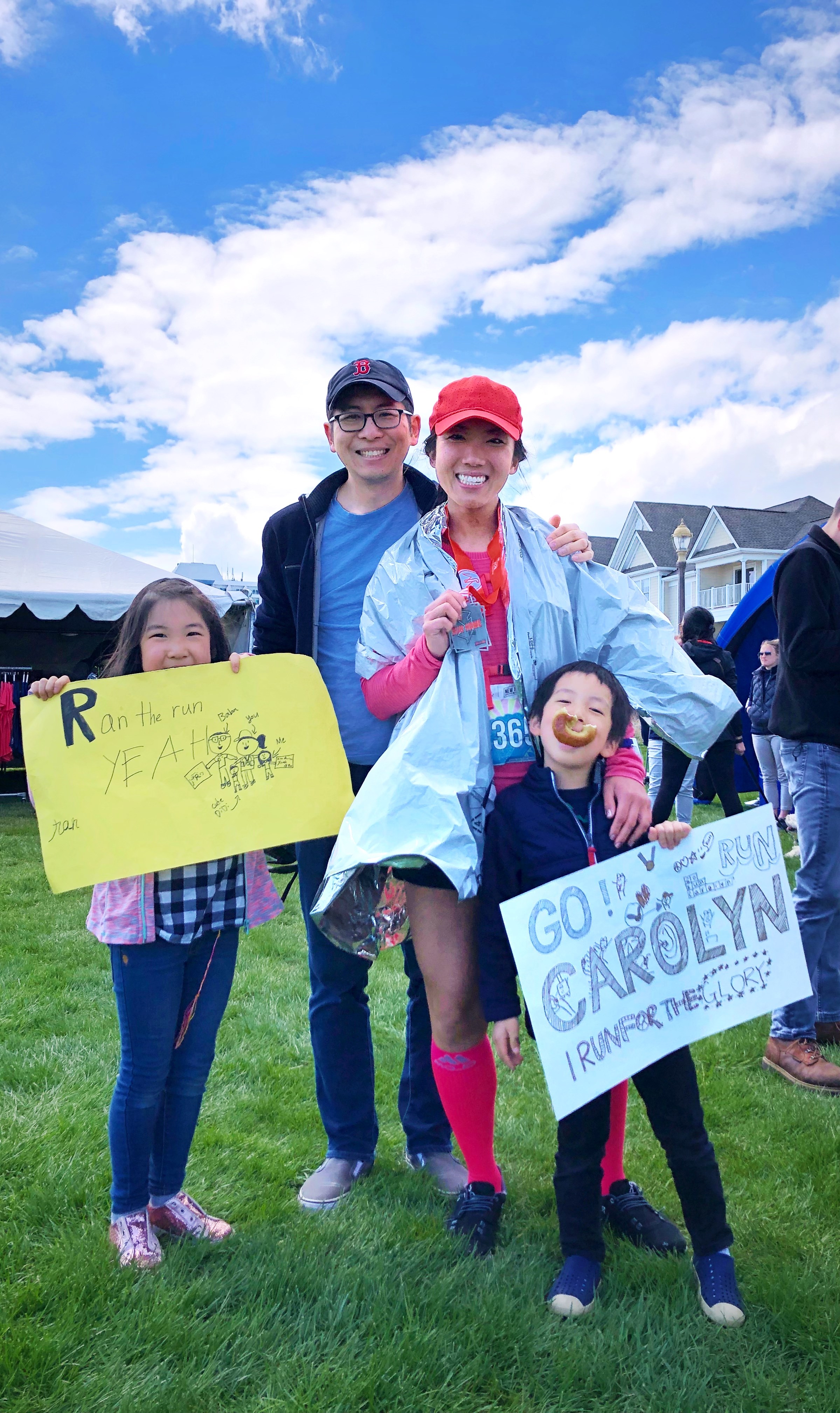 Carolyn Su at the New Jersey Marathon