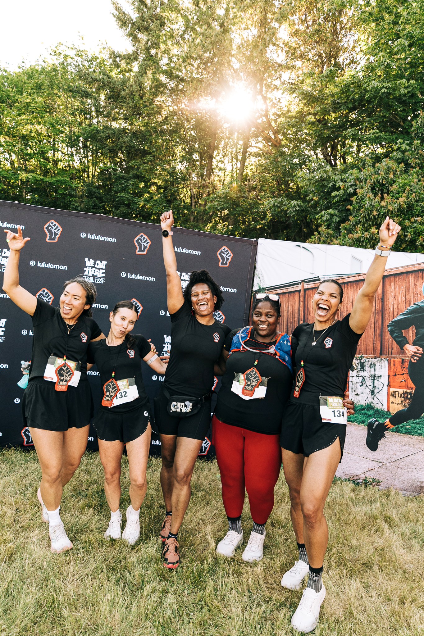 Carolyn Su at the We Out Here trail fest