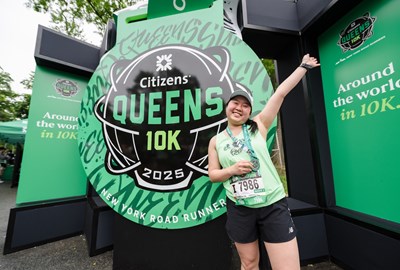 Runner at the Citizens Queens 10K