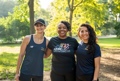 Game Changers coaches Toni, Sam, and Nunny in Central Park
