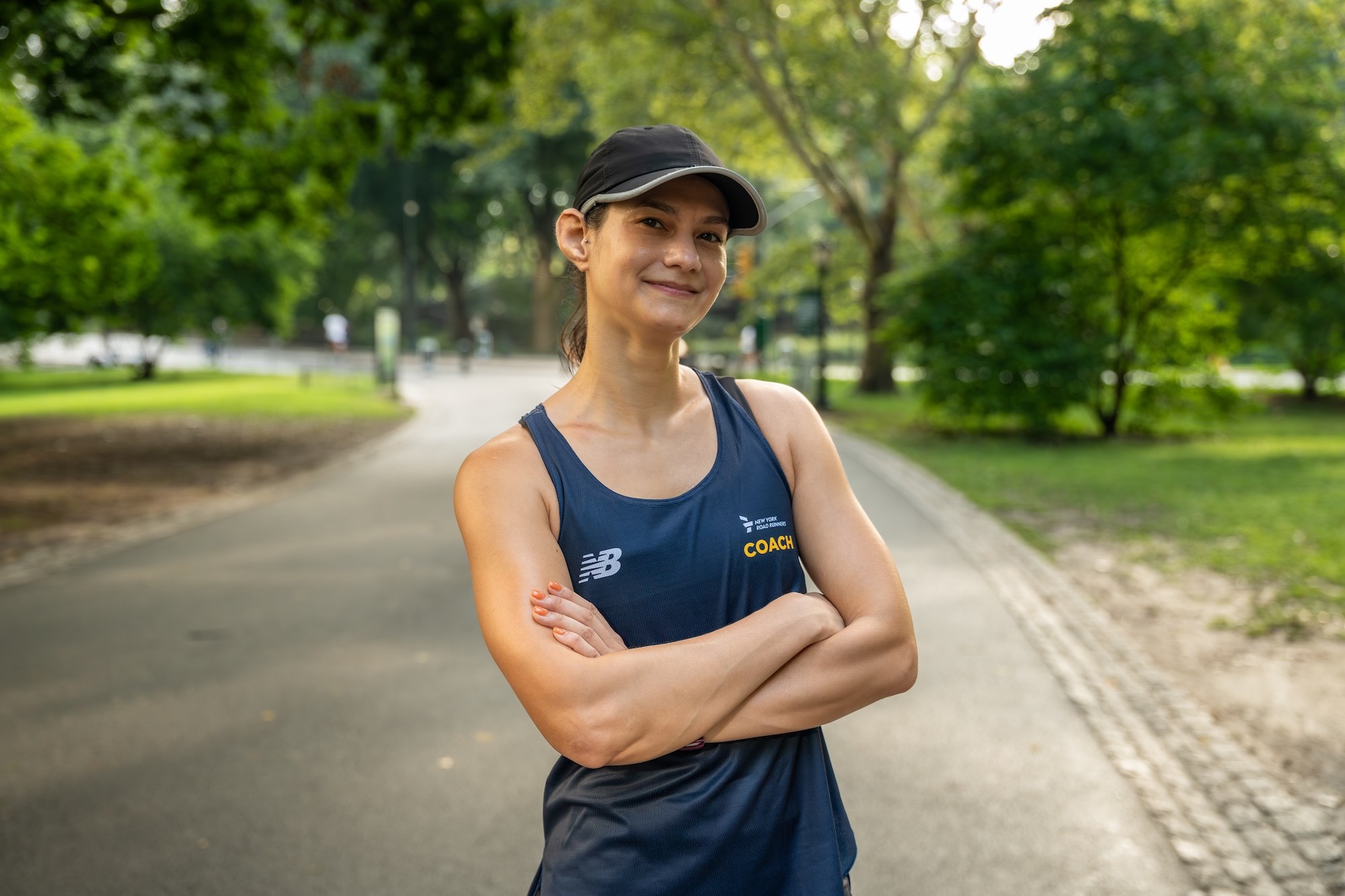 NYRR Group Training Coach Sam Pawlak in Central Park