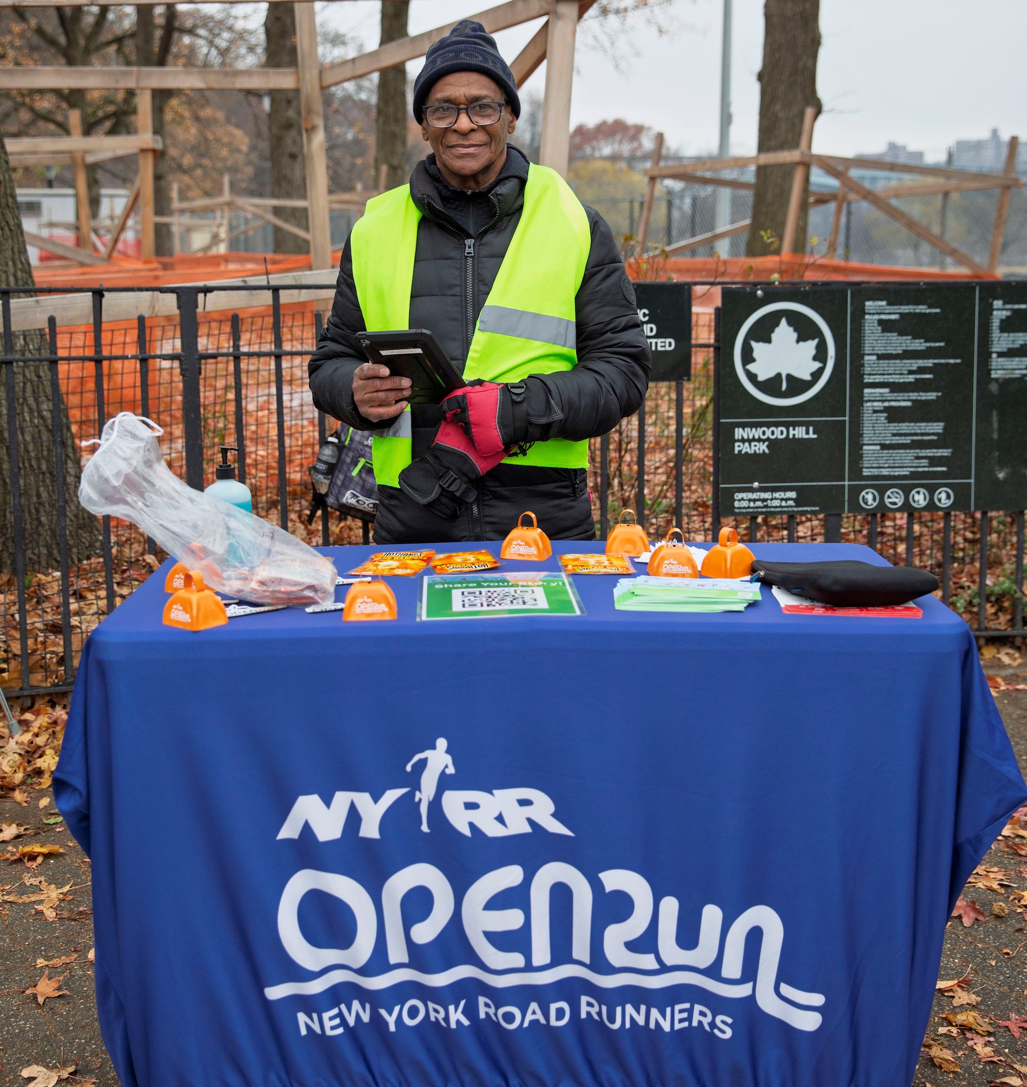 Volunteer Hall of Fame Inductee Robert Moore at an Open Run. 