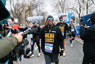 N.O.R.E. at the United Airlines NYC Half
