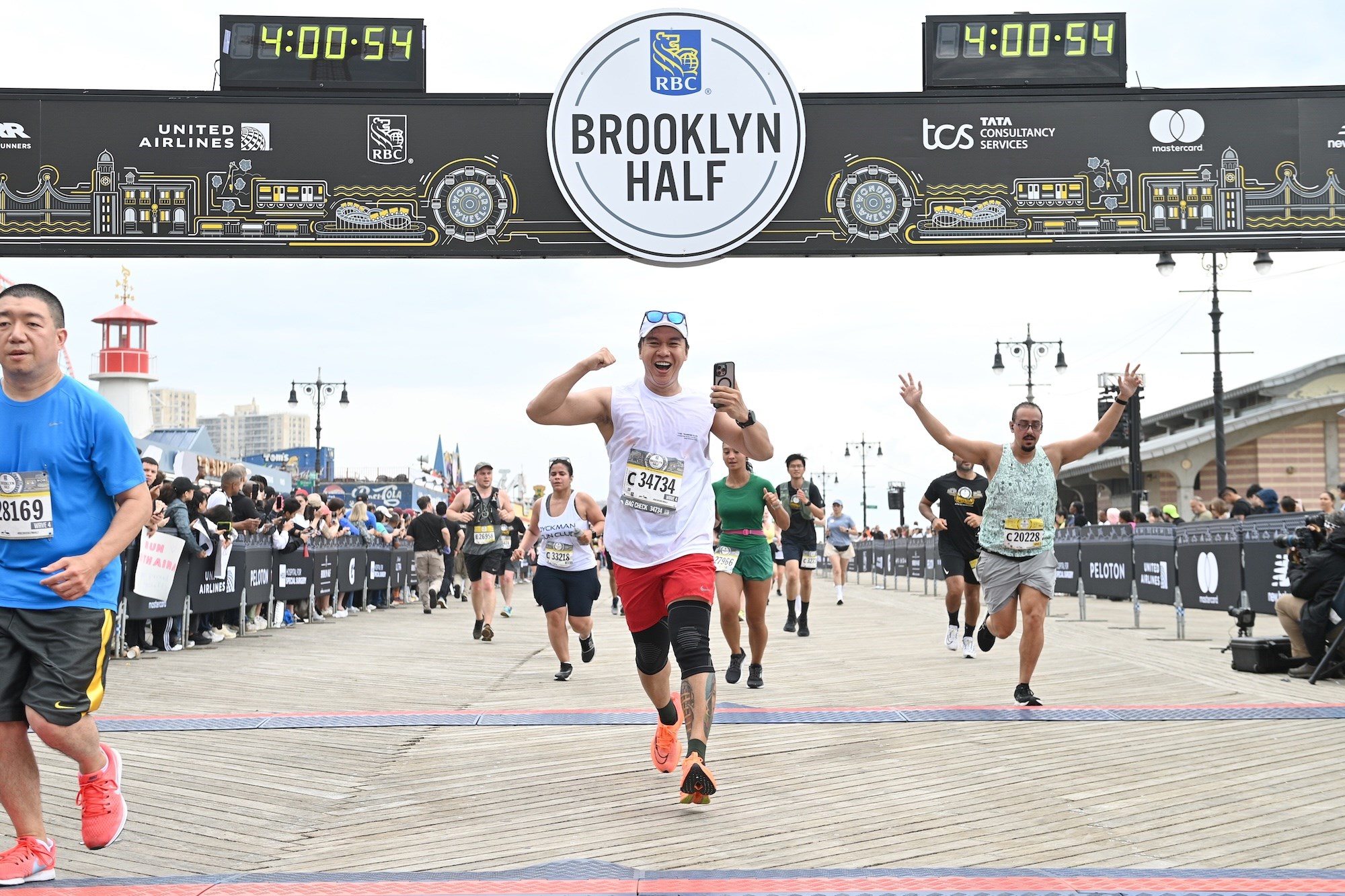Finish line of the 2025 RBC Brooklyn Half