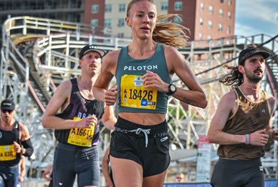 Peloton's Becs Gentry at the RBC Brooklyn Half