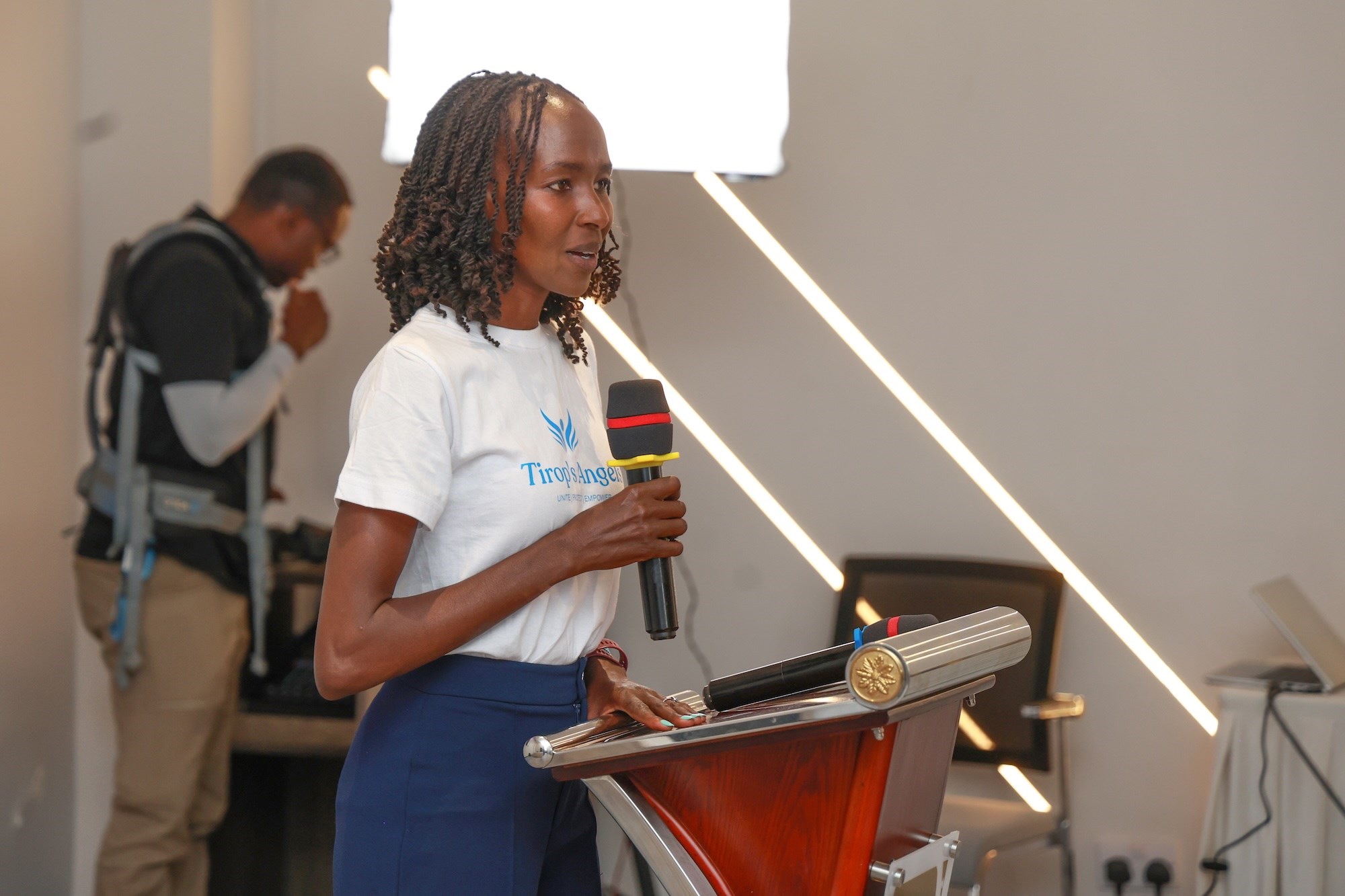 Viola Cheptoo at Tirop's Angels in Kenya