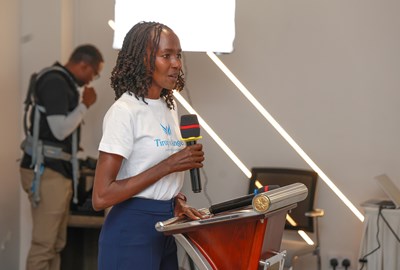 Viola Cheptoo at Tirop's Angels in Kenya