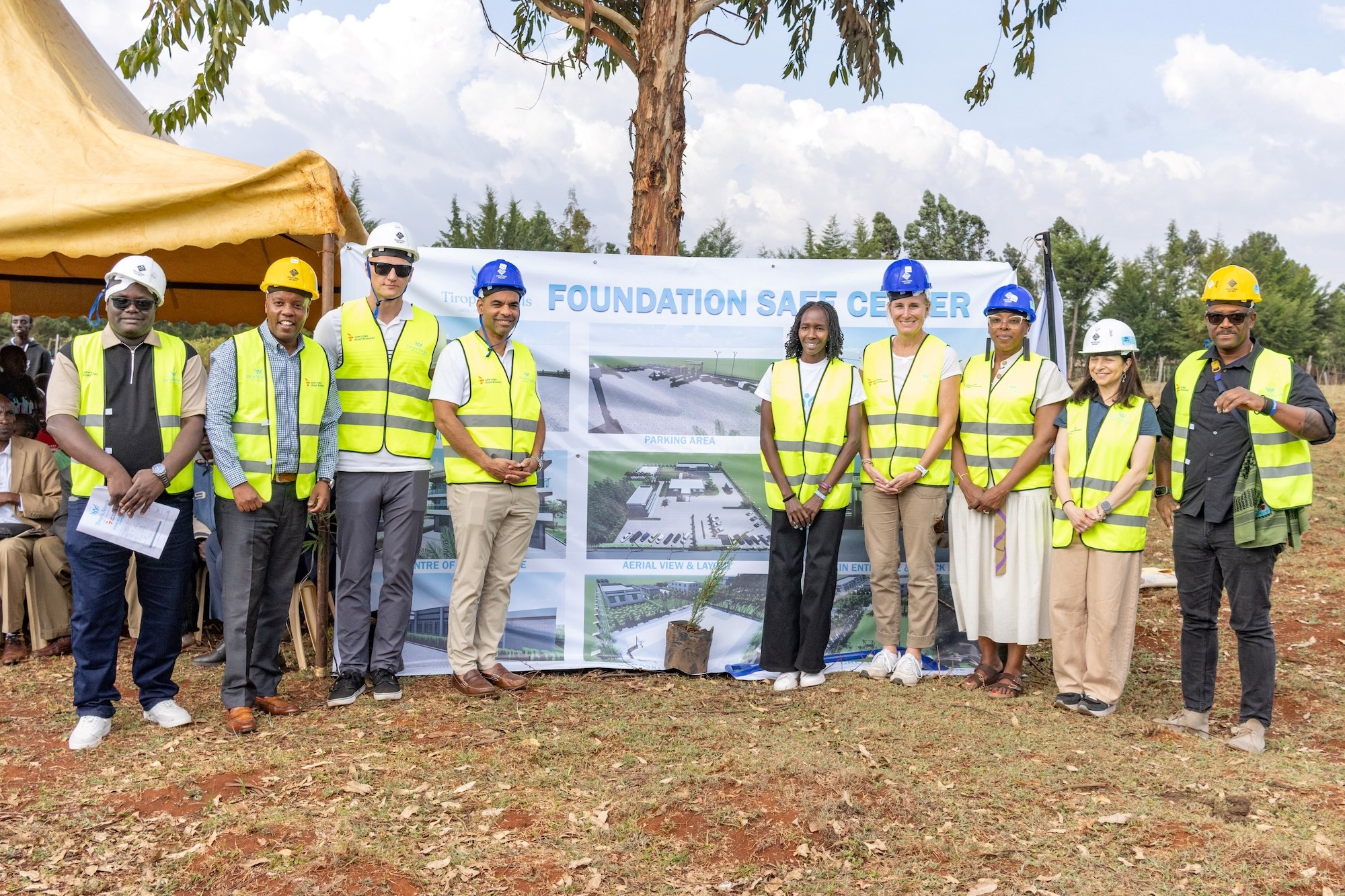 NYRR leaders at Tirop's Angels